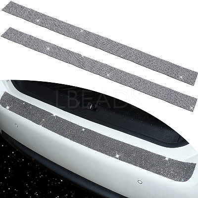 2Pcs Resin Rhinestone Glue Non-slip Car Door Stickers AJEW-GF0013-31B-1