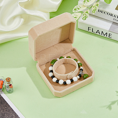 4pcs 4 styles Square & Rectangle Velvet Jewelry Gift Boxes Set ODIS-DC0001-02-1