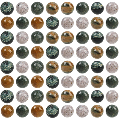 100Pcs Natural Indian Agate Beads G-SP0001-20C-1
