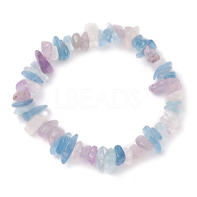 3Pcs 3 Style Natural & Synthetic Mixed Stone Chips Beaded Stretch Bracelets Set BJEW-TA00460-1