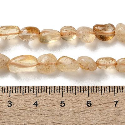 Natural Citrine(Heated) Beads Strands G-F827-A01-01-1
