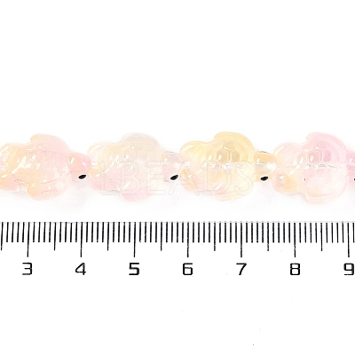 Transparent Glass Enamel Beads Strands GLAA-B021-06K-1