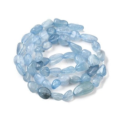 Natural Aquamarine Beads Strands X-G-D0004-A02-04A-1