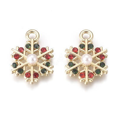Golden Plated Alloy Charms X-PALLOY-L228-013G-1