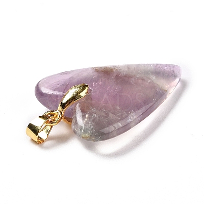 Natural Fluorite Pendants X-G-E570-01G-01-1