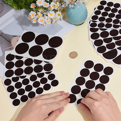 198Pcs 3 Styles Round Felt Furniture Pads AJEW-GF0013-26A-1