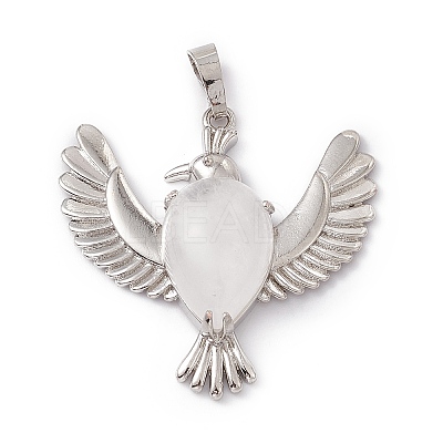 Natural Quartz Crystal Pendants G-P484-05P-01-1