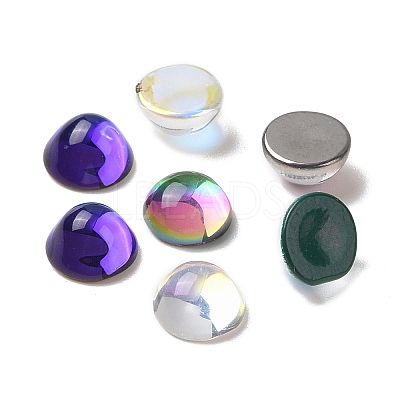 Transparent K9 Glass Cabochons GGLA-L029-03B-M01-1