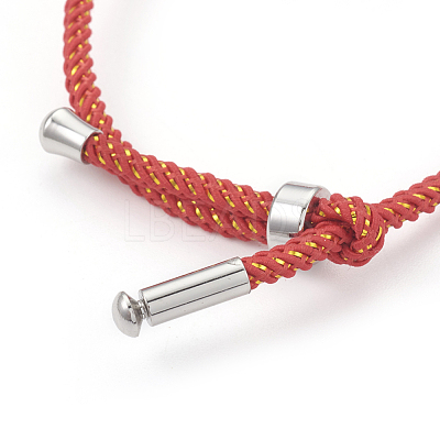 Couple Adjustable Nylon Cord Bracelets BJEW-F362-B-P-1