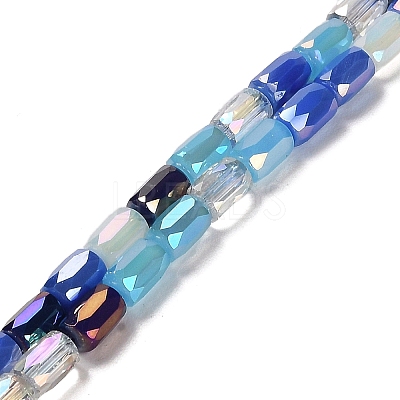 Electroplate Glass Beads Strands EGLA-D030-08D-1