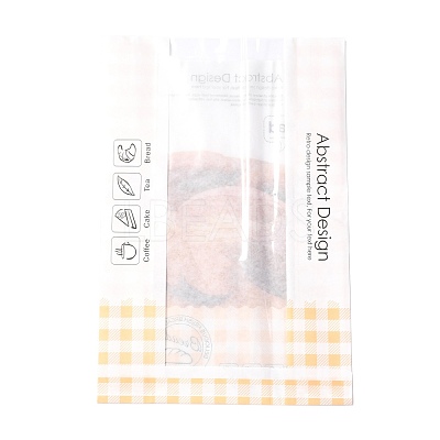 Rectangle with Bread Pattern Paper Baking Bags CARB-K0001-01I-1
