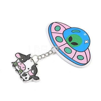 Printed Acrylic Big Pendants MACR-I037-01A-1