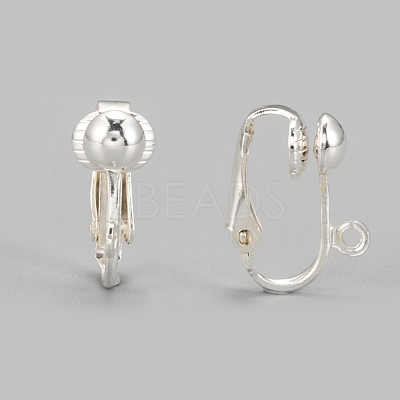 Iron Clip-on Earring Findings EC141-S-1