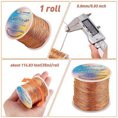 Copper Jewelry Wire CWIR-FG0001-04B-RG-1