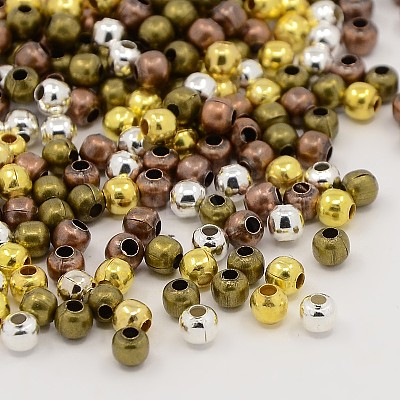 Mixed Iron Round Spacer Beads X-E004-M-1