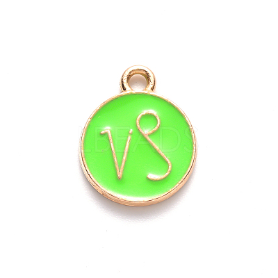 Alloy Enamel Pendants X-ENAM-S124-01A-06E-1