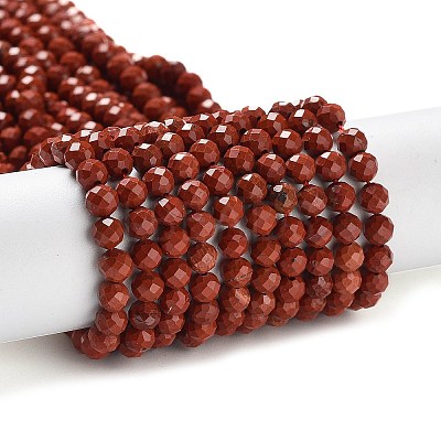 Natural Red Jasper Beads Strands G-J400-E15-02-1