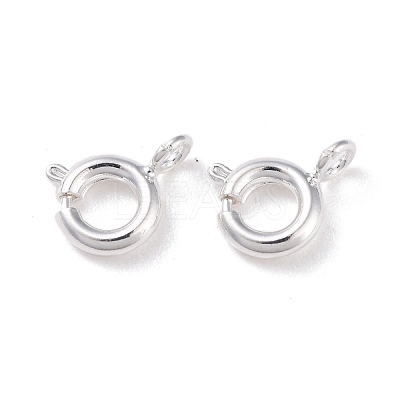 Eco-friendly Brass Spring Ring Clasps KK-D082-01C-S-1