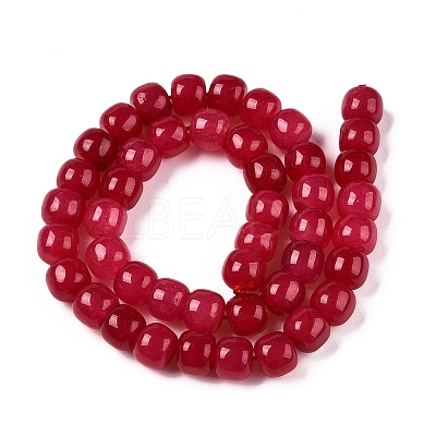 Dyed Natural White Jade Beads Strands G-T138-S14-1