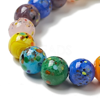 Handmade Lampwork Beads Strand LAMP-C008-02D-1