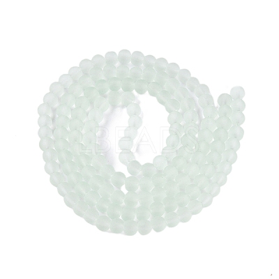 Baking Paint Transparent Glass Bead Strands GLAA-S031-8mm-29-1