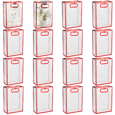 Rectangle Plastic Transparent Gift Bags ABAG-WH0048-21B-1