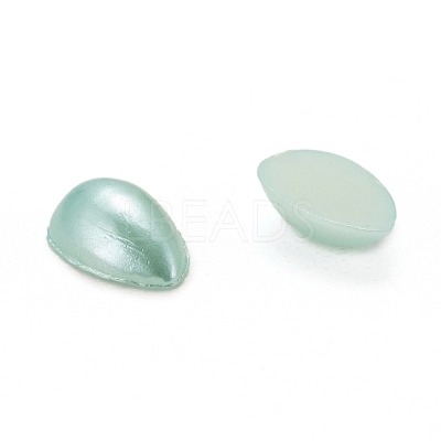 ABS Plastic Imitation Pearl Cabochons SACR-R749-8x5mm-M-1