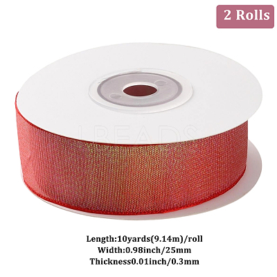 Flat Rainbow Color Organza Ribbon OCOR-WH20013-017B-1
