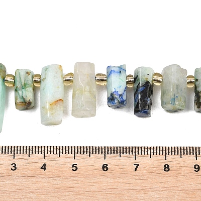 Natural Chrysocolla and Lapis Lazuli Beads Strands G-F829-A14-01-1