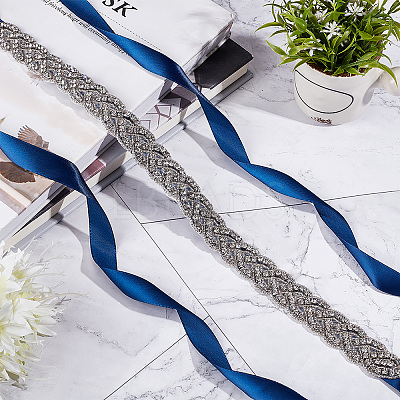 Polyester Bridal Belts DIY-WH0043-02C-1
