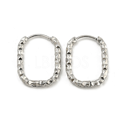 Non-Tarnish 304 Stainless Steel Hoop Earring STAS-A091-17A-P-1