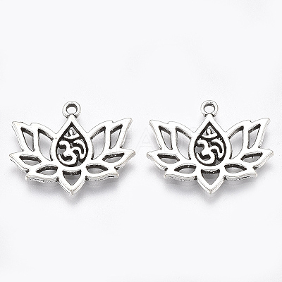 Tibetan Style Alloy Pendants TIBE-S314-32AS-LF-1
