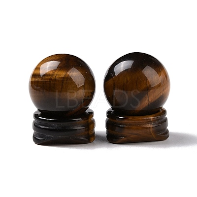 Natural Tiger Eye Display Decorations DJEW-G032-02B-1