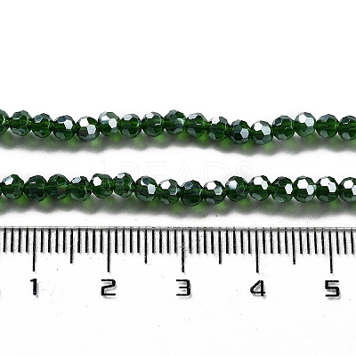 Electroplate Transparent Glass Beads Strands EGLA-A035-T3mm-A10-1