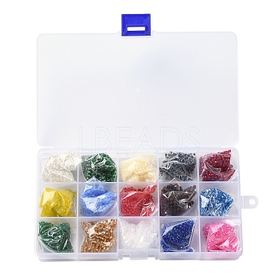 180G 15 Colors Glass Seed Beads SEED-JQ0003-01A-3mm-1