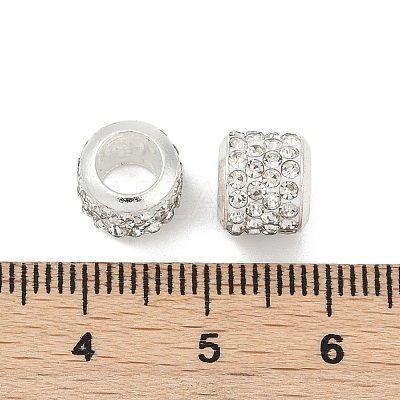 Alloy Rhinestone Clay Pave Beads ALRI-D300-01S-01-1