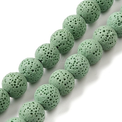 Natural Lava Rock Bead Strands G-L435-03-8mm-15-1