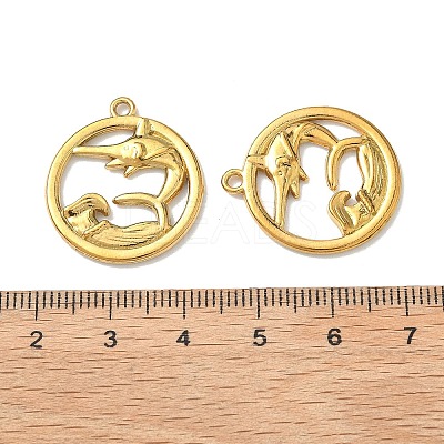 Ocean Theme 304 Stainless Steel Pendants STAS-I367-02G-05-1