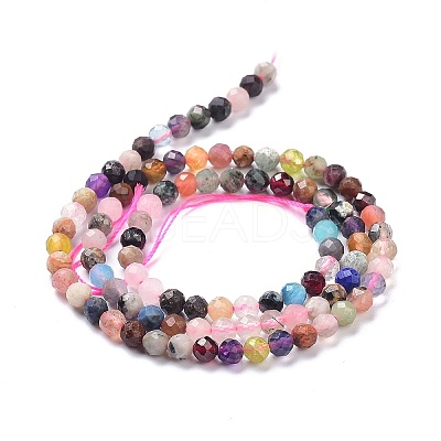 Natural Mixed Stone Faceted Beads Strands G-K311-46C-1