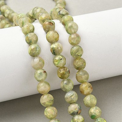 Dyed Natural Dolomite Beads Strands G-D337-8mm-D02-1