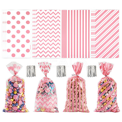 4 Styles OPP Cellophane Candy Storage Bags Sets ABAG-TAC0013-20A-04-1