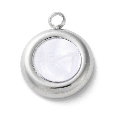 304 Stainless Steel Acrylic Pendants STAS-M091-02A-P-1