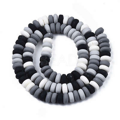 Handmade Polymer Clay Beads Strands CLAY-N008-008V-1