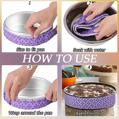 4Pcs Cloth Baking Strips for Cake Pans FIND-CP0002-87-1