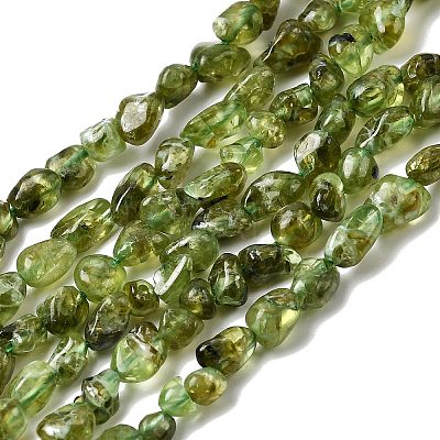Natural Peridot Beads Strands G-P601-A01-01-1