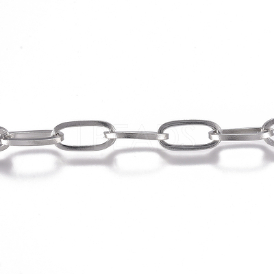 Tarnish Resistant 304 Stainless Steel Chain CHS-G017-10P-1.0mm-1