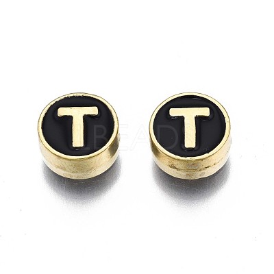 Alloy Enamel Beads ENAM-N052-006-02T-RS-1