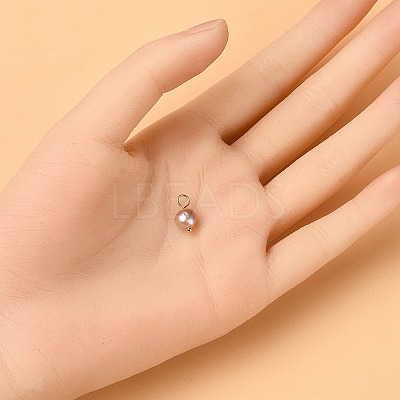 12Pcs 2 Colors Natural Cultured Freshwater Pear Two Sides Polished Charms FIND-YW0004-28-1
