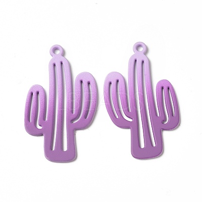 Spray Painted Alloy Charms PALLOY-P291-19M-02-1