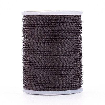 Round Waxed Polyester Cord YC-G006-01-1.0mm-22-1